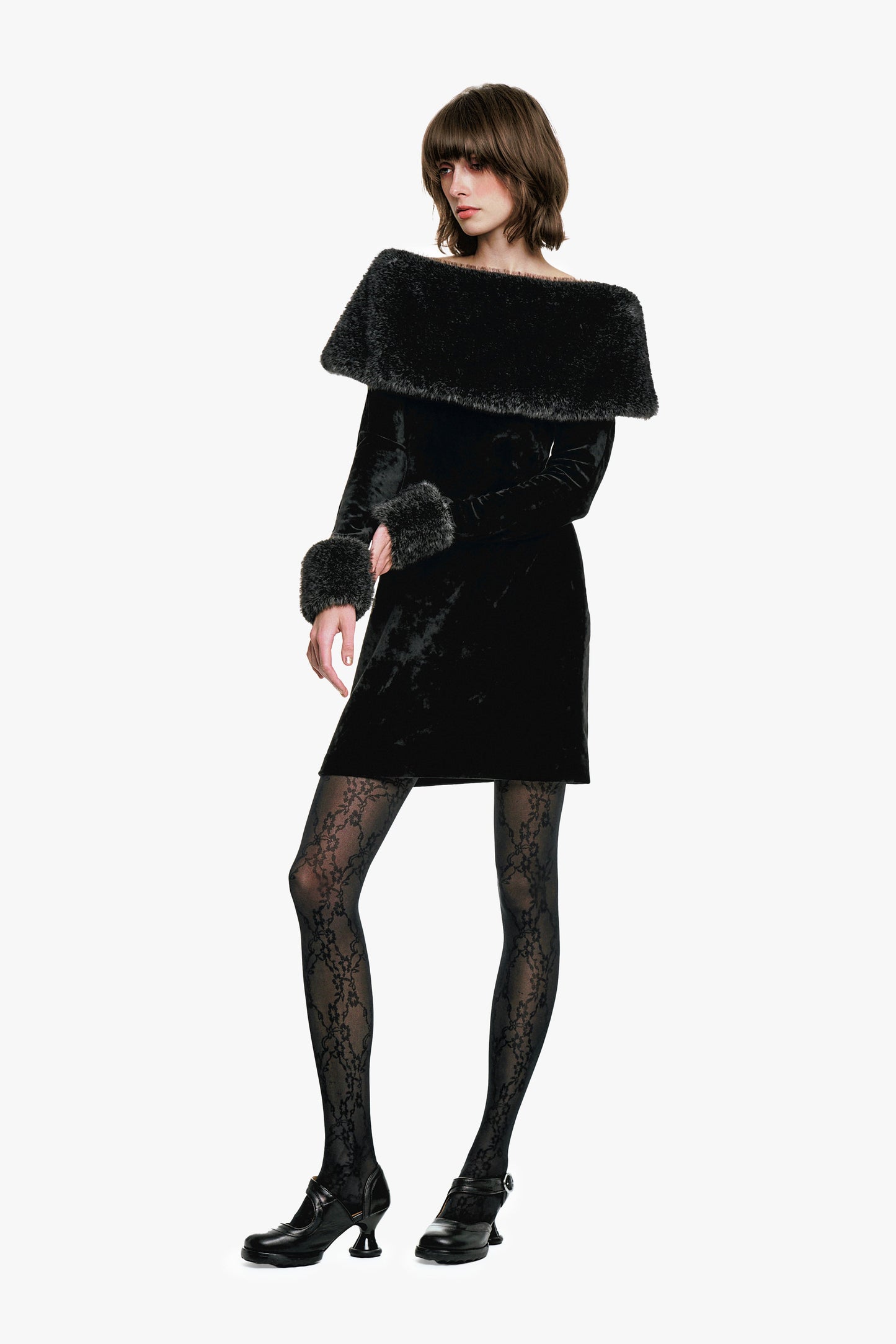 Anna Sui Stretch Velour Dress