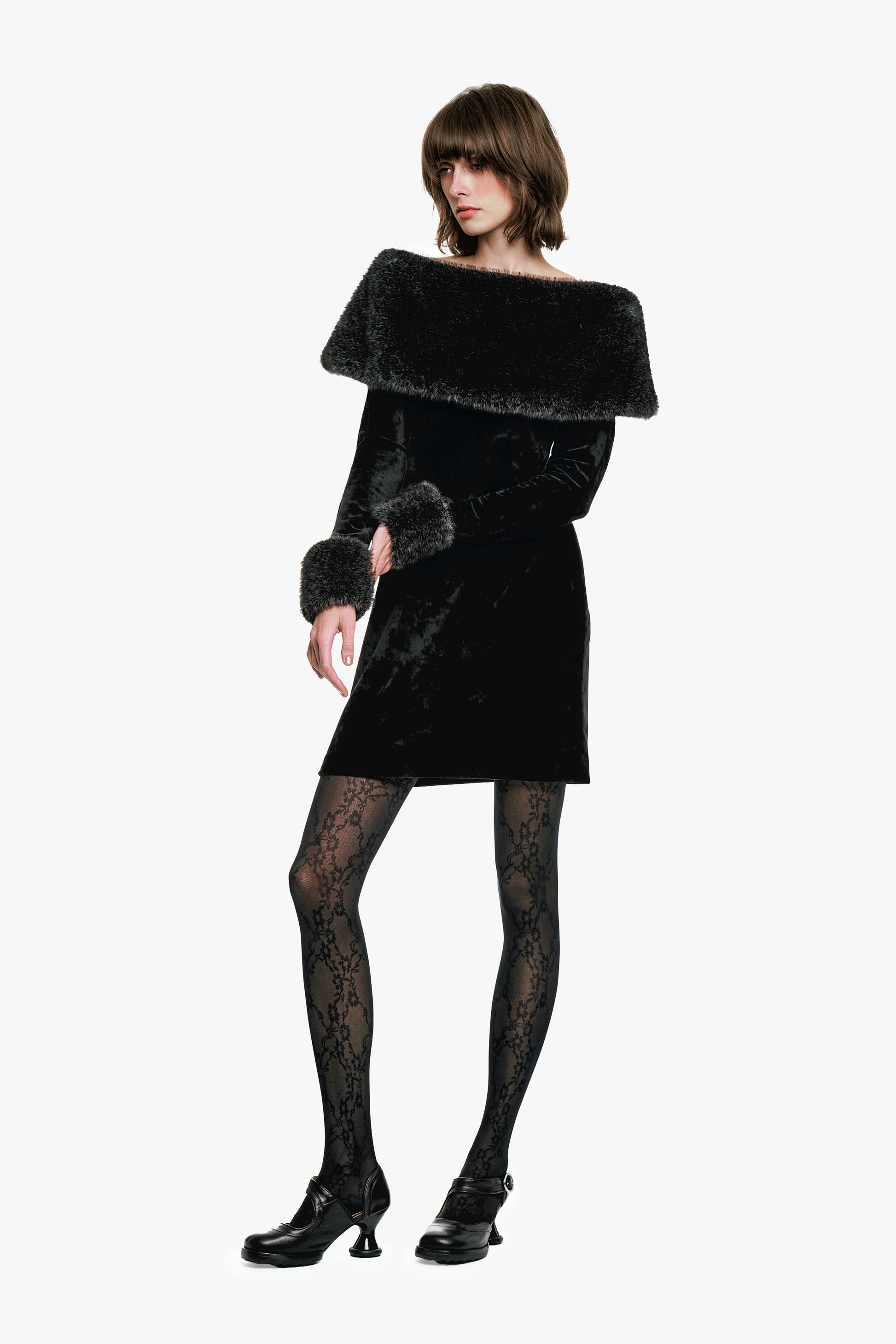 Anna Sui Stretch Velour Dress