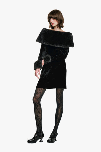 Anna Sui Stretch Velour Dress