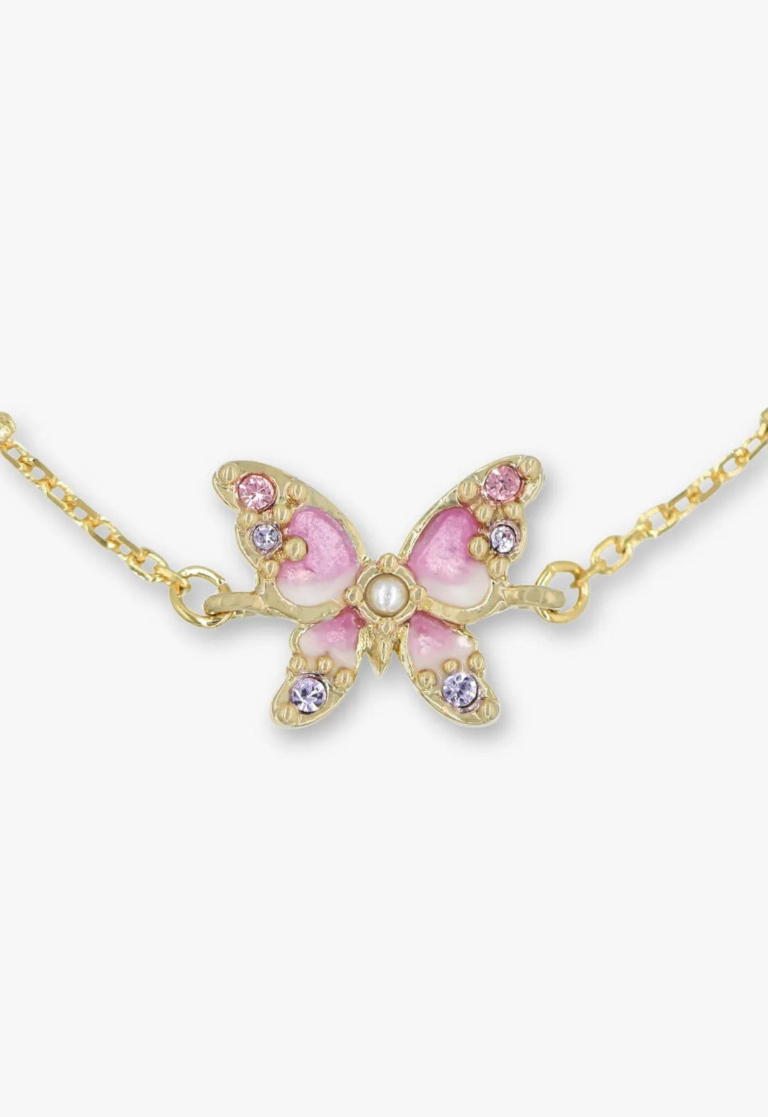 Anna Sui Shining Butterfly Bracelet - Pink Gold