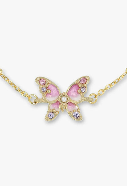 Anna Sui Shining Butterfly Bracelet - Pink Gold