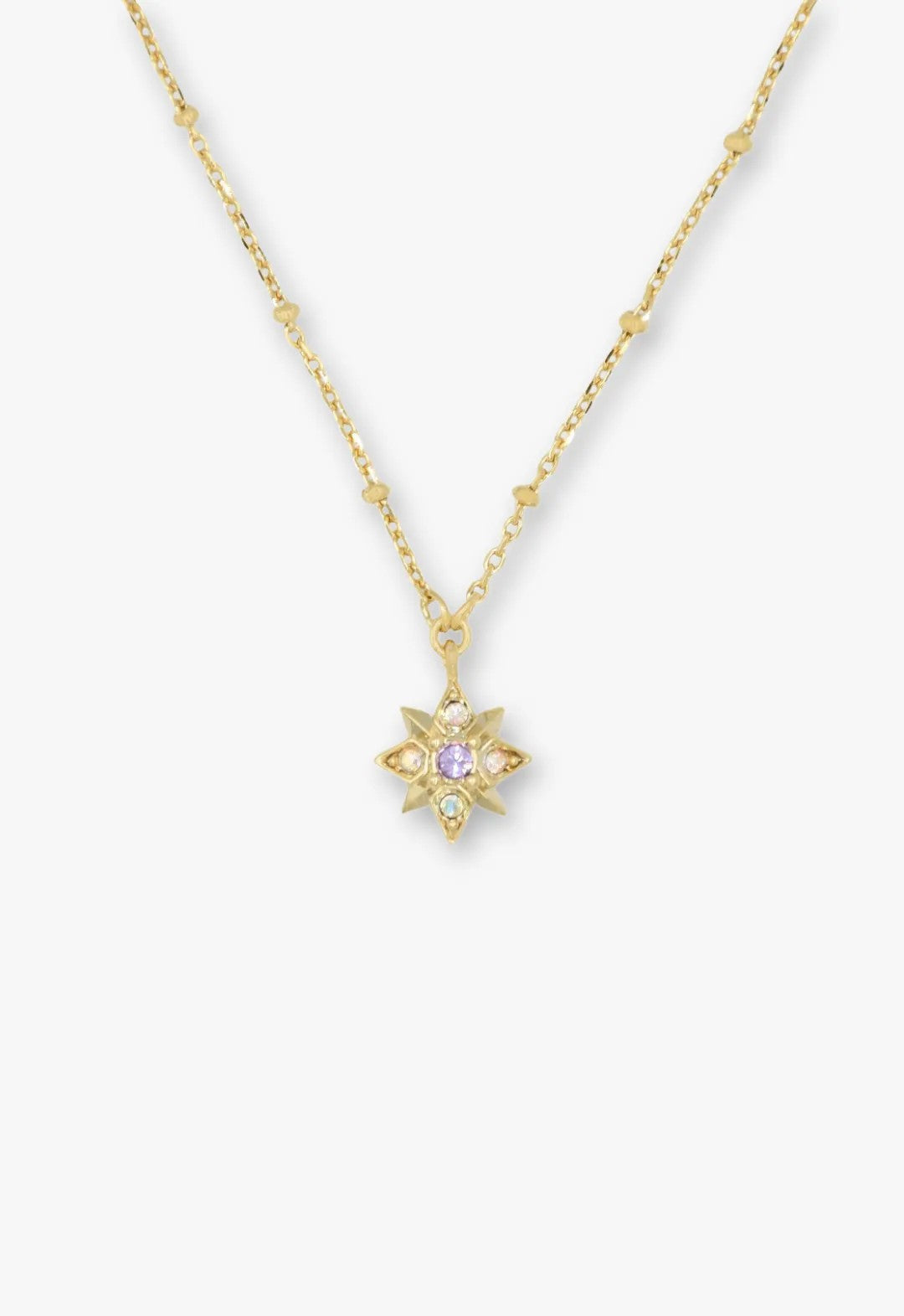 Anna Sui Shining Butterfly Necklace - Pink Gold