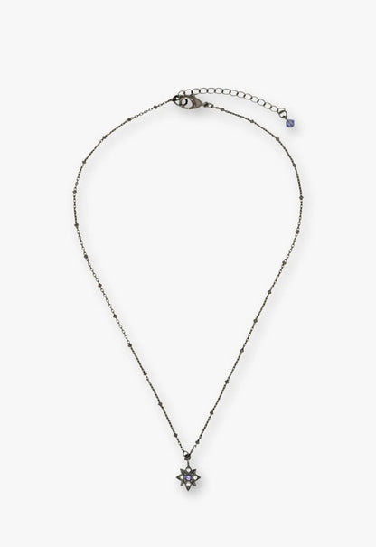Anna Sui Shining Butterfly Necklace - Purple Gunmetal