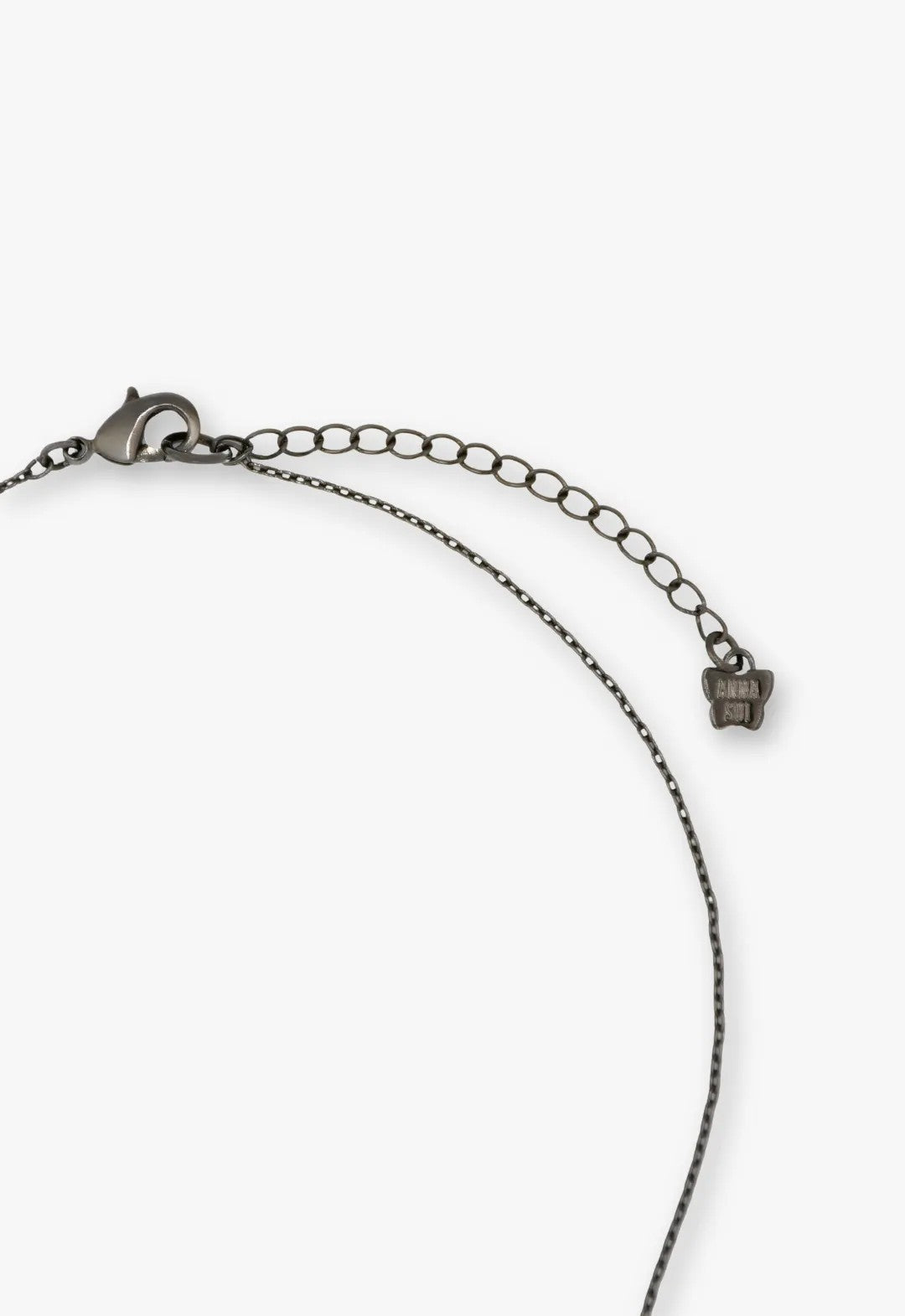 Anna Sui Shining Butterfly Necklace - Purple Gunmetal