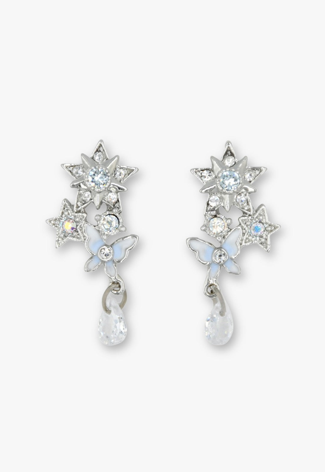 Anna Sui Moonlit Star & Butterfly Earrings