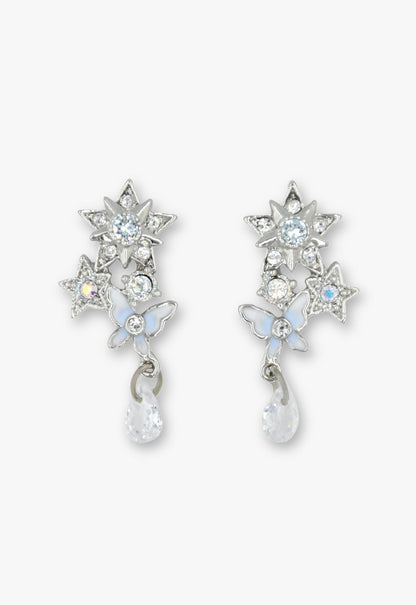 Anna Sui Moonlit Star & Butterfly Earrings