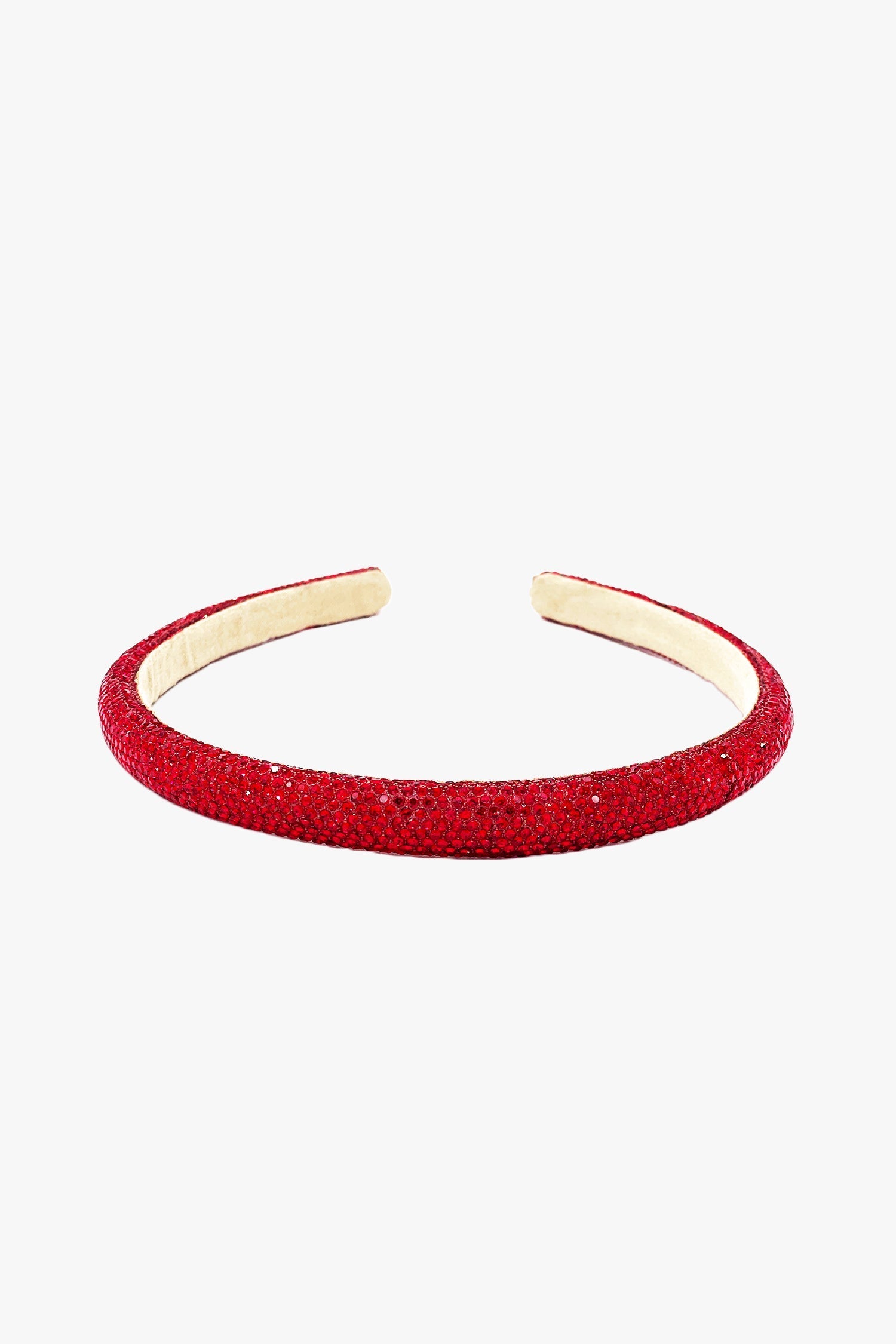 Anna Sui Crystal Headband- Red