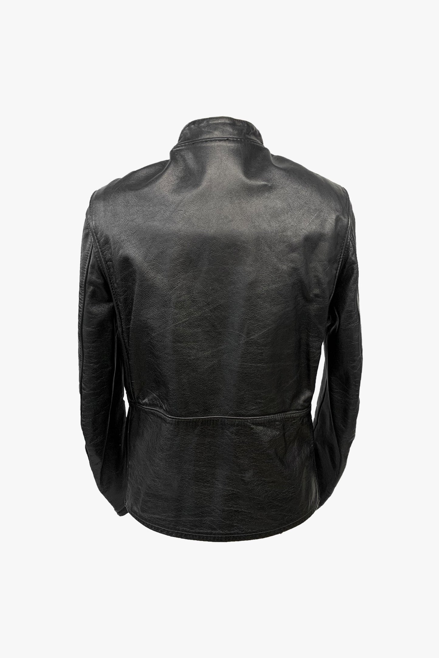 Anna Sui Vintage Reed Sportswear Black Leather Jacket