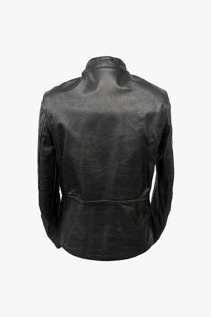 Anna Sui Vintage Reed Sportswear Black Leather Jacket