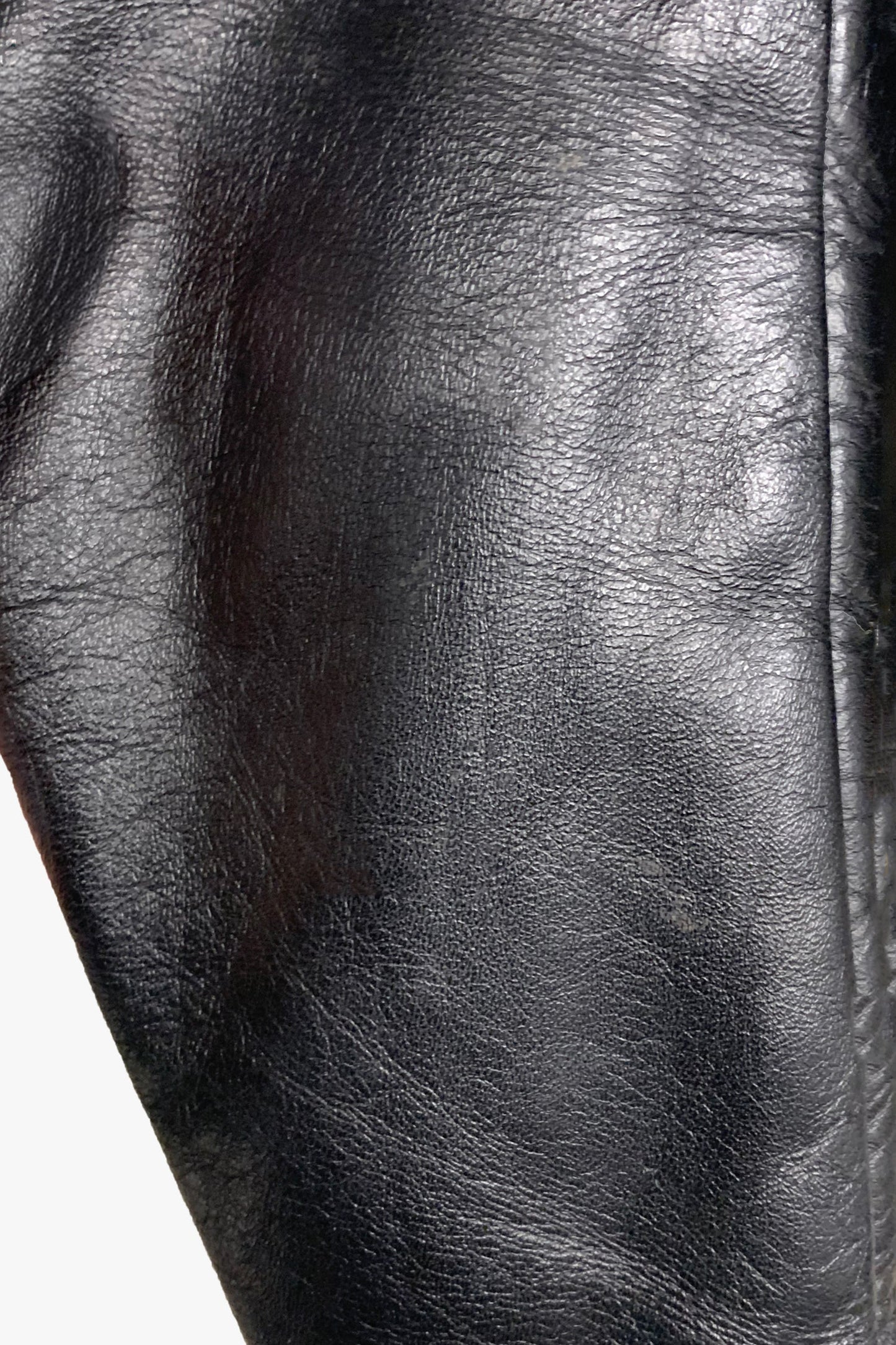 Anna Sui Vintage Reed Sportswear Black Leather Jacket