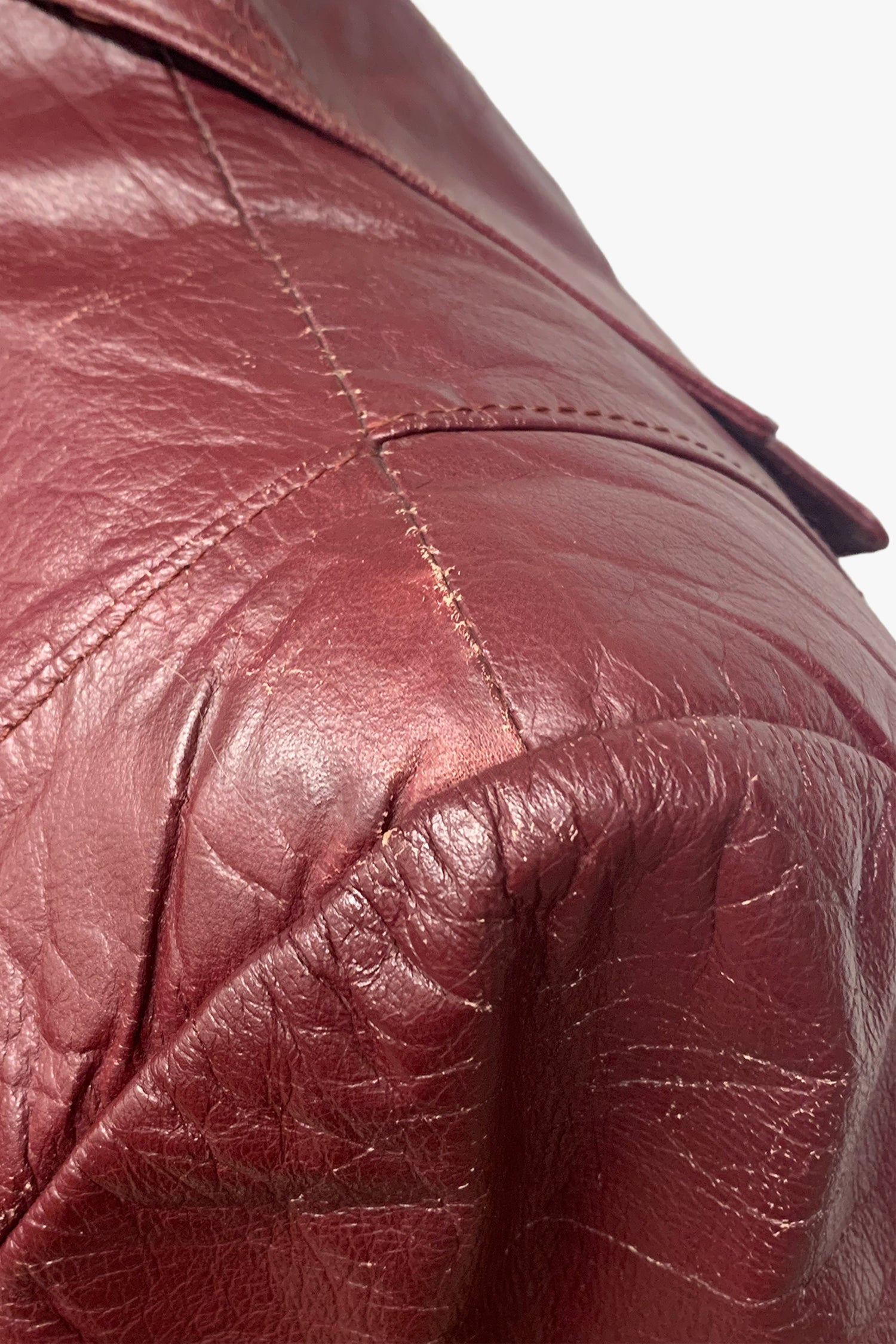 Anna Sui Vintage Leather Belted Coat with Removable Lining