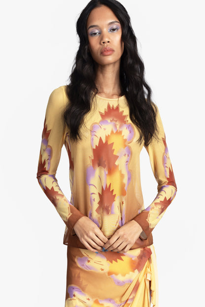 Anna Sui Sunburst Mesh Top
