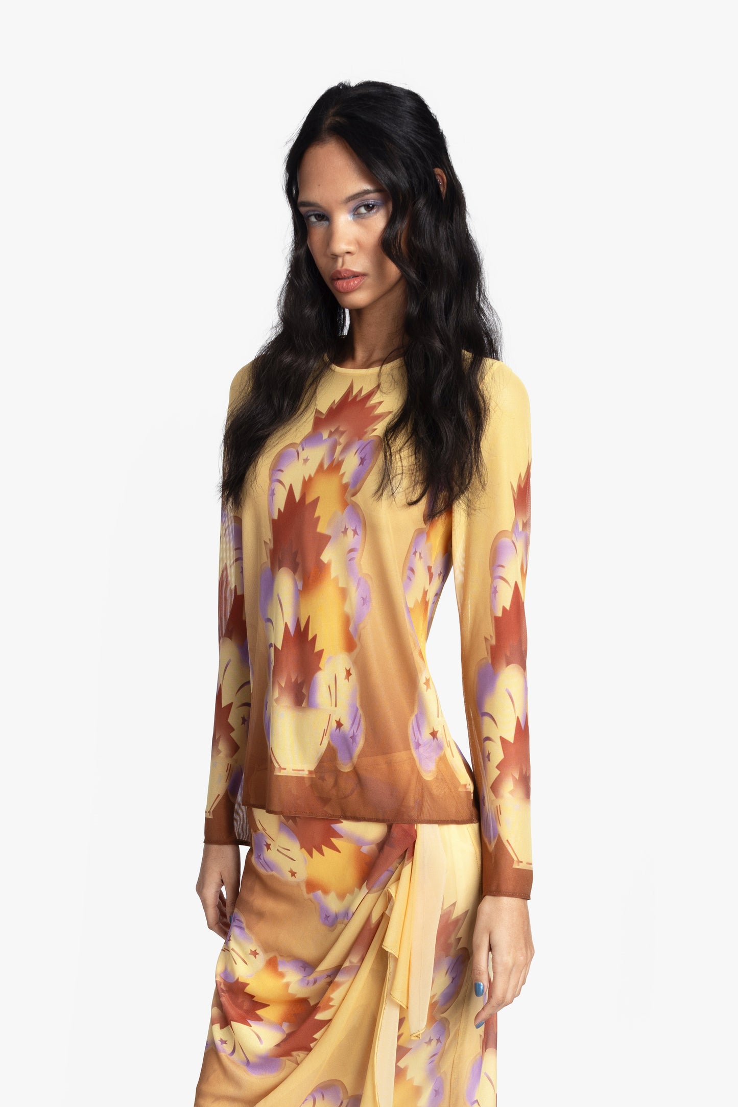 Anna Sui Sunburst Mesh Top