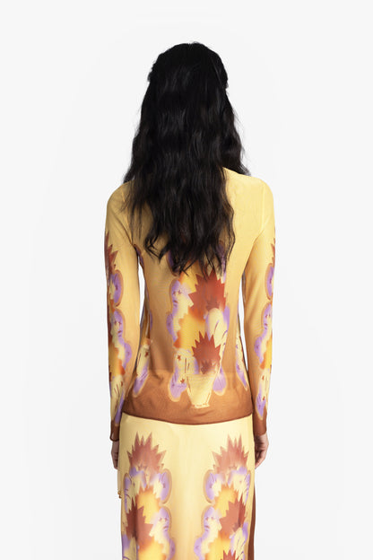 Anna Sui Sunburst Mesh Top