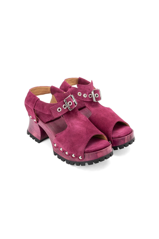Anna Sui John Fluevog x Anna Sui Clog Sandals - Purple