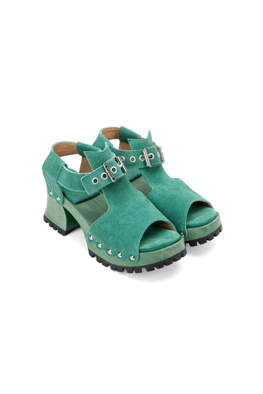 Anna Sui John Fluevog x Anna Sui Clog Sandals - Green