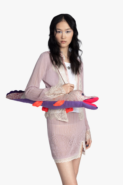 Anna Sui Alligator Bag - Blush Multi