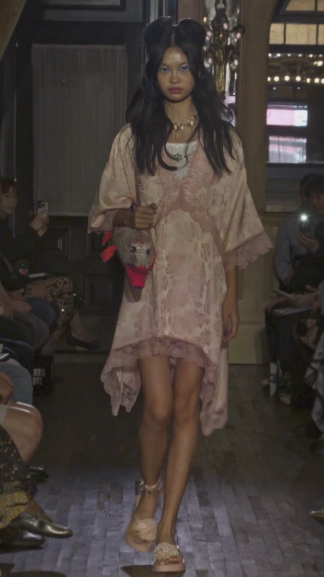 Anna Sui Alligator Bag - Blush Multi