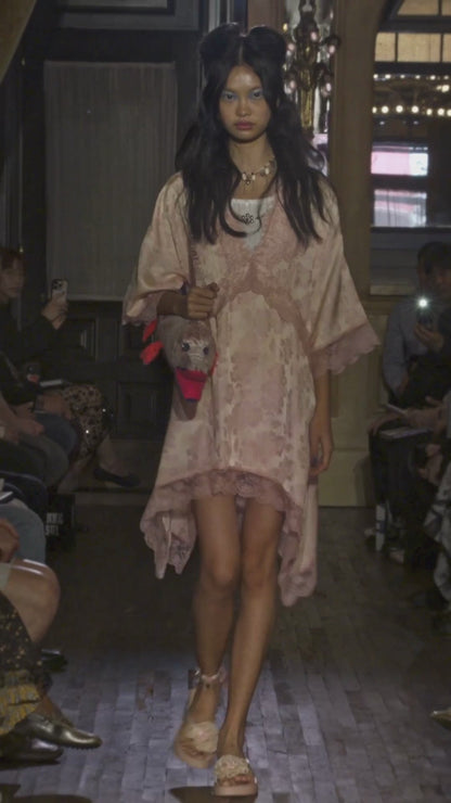 Anna Sui Alligator Bag - Blush Multi
