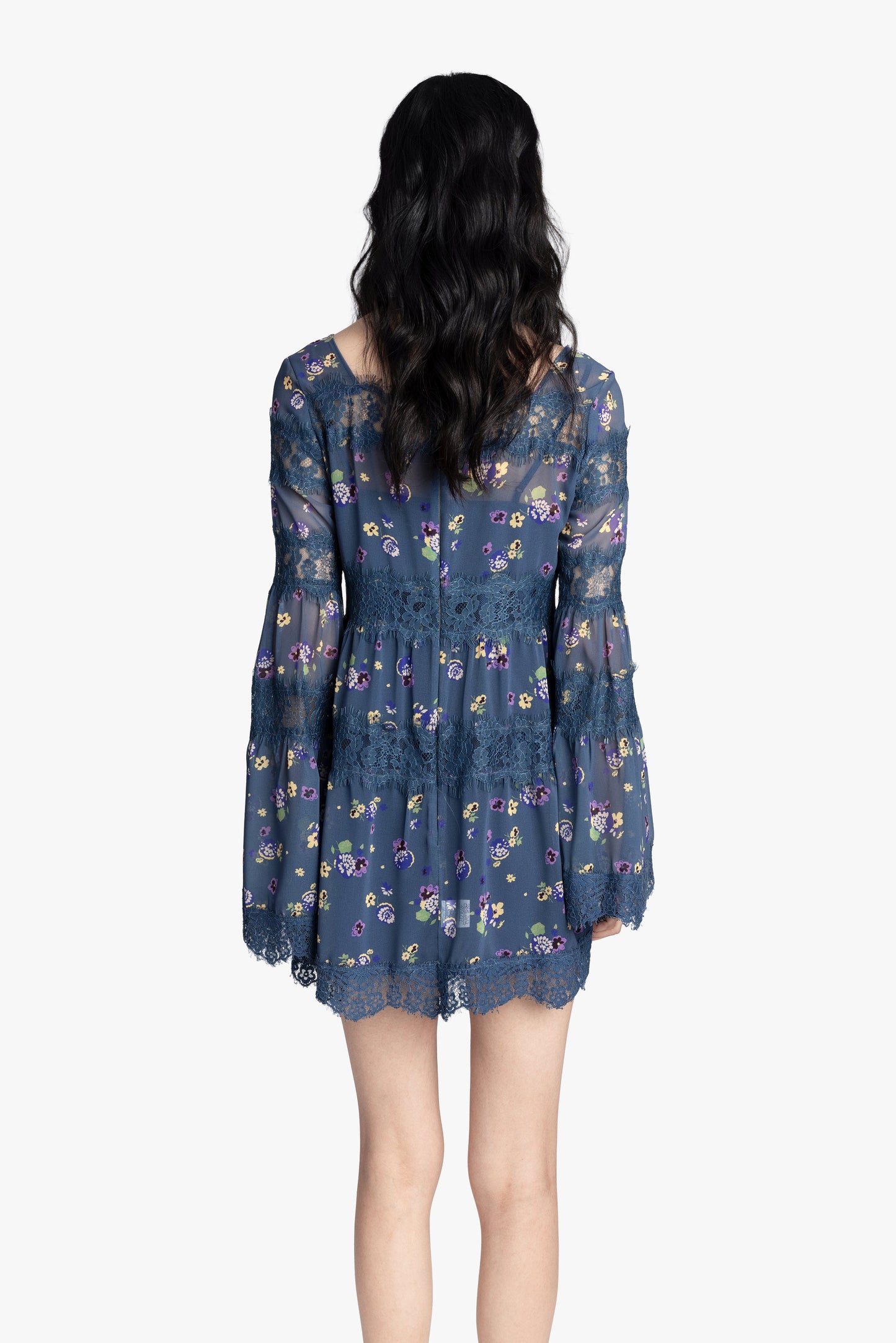 Anna Sui Night Blooming Chiffon Dress