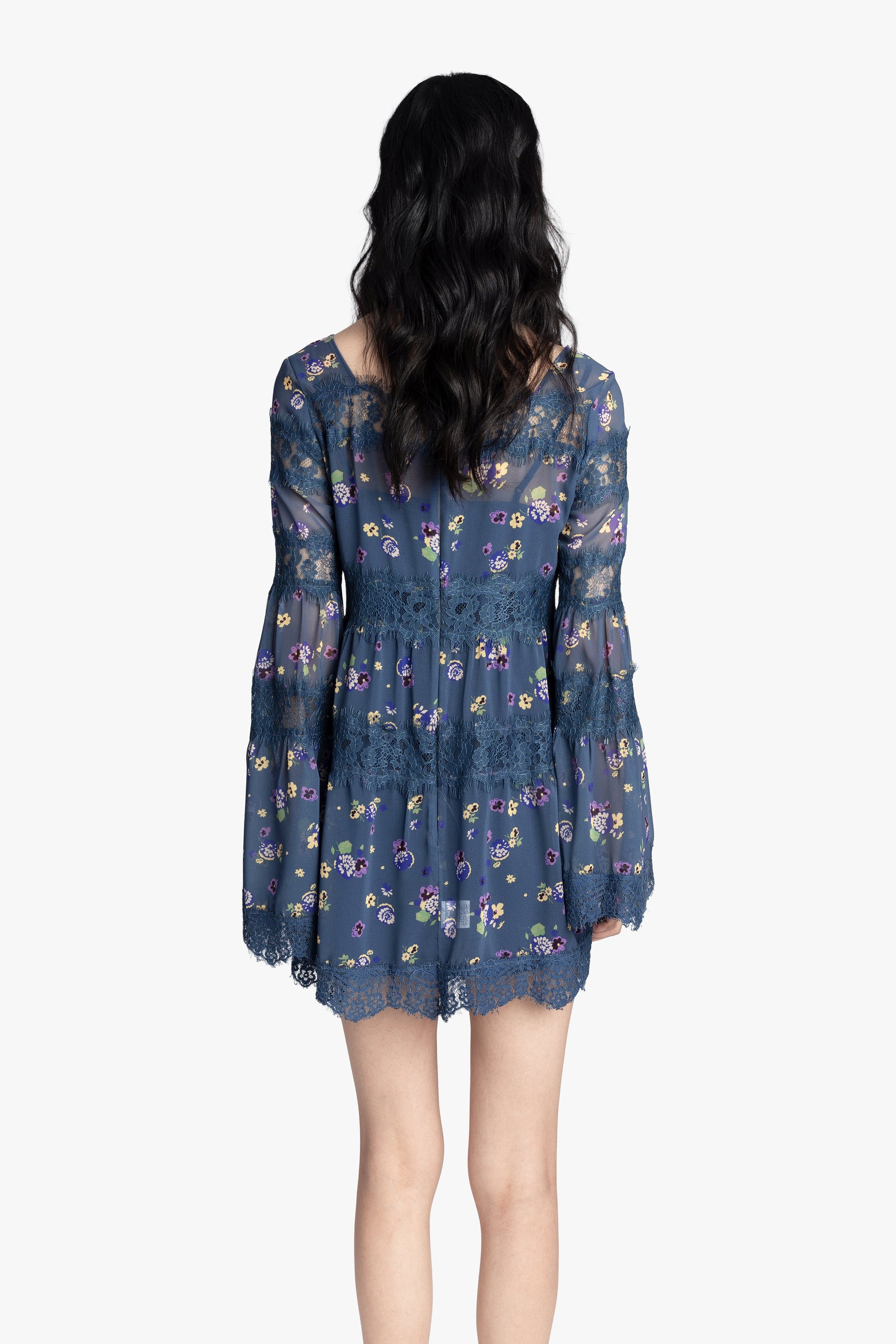 Anna Sui Night Blooming Chiffon Dress