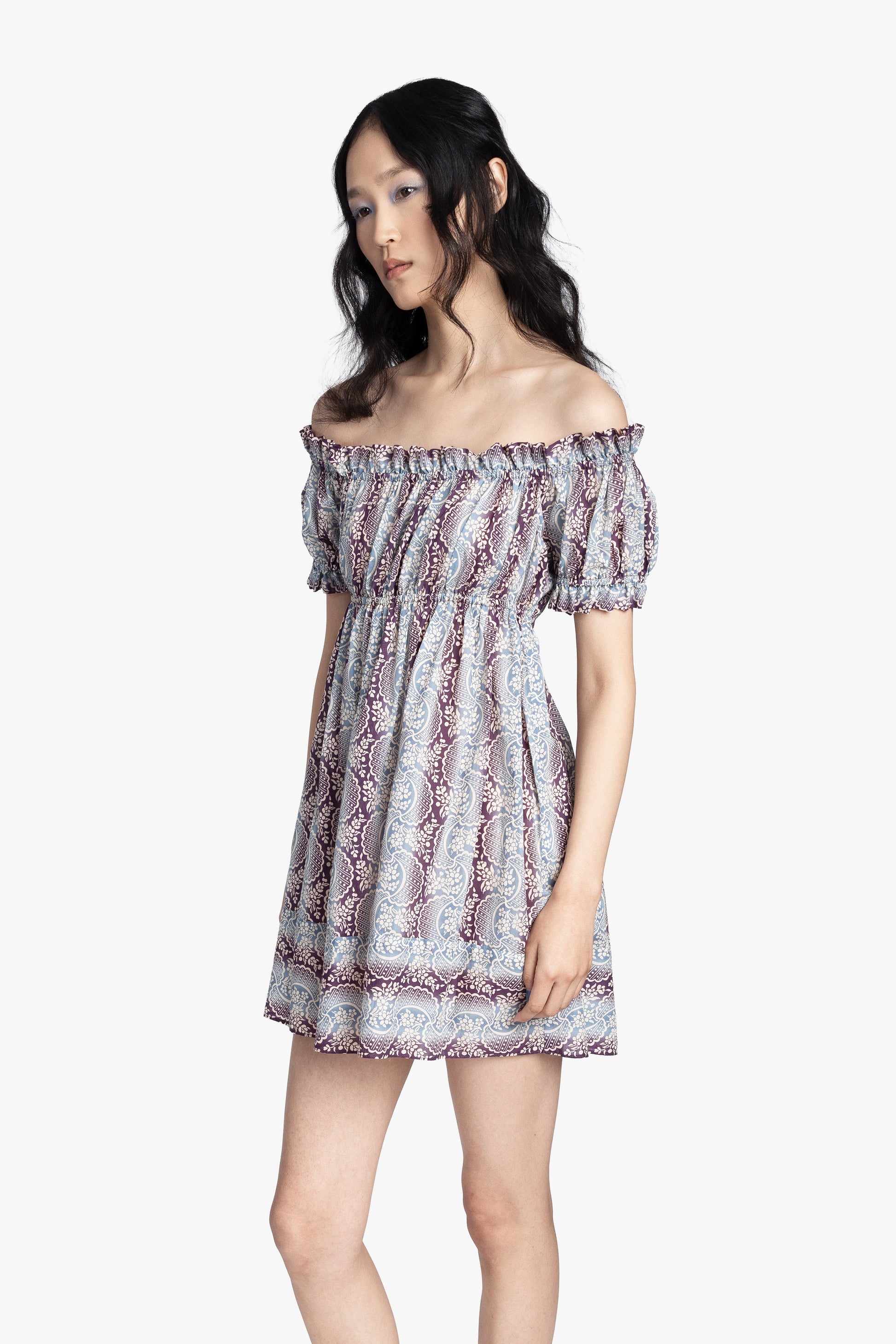 Anna Sui Ombre Ribbons Cotton Dress