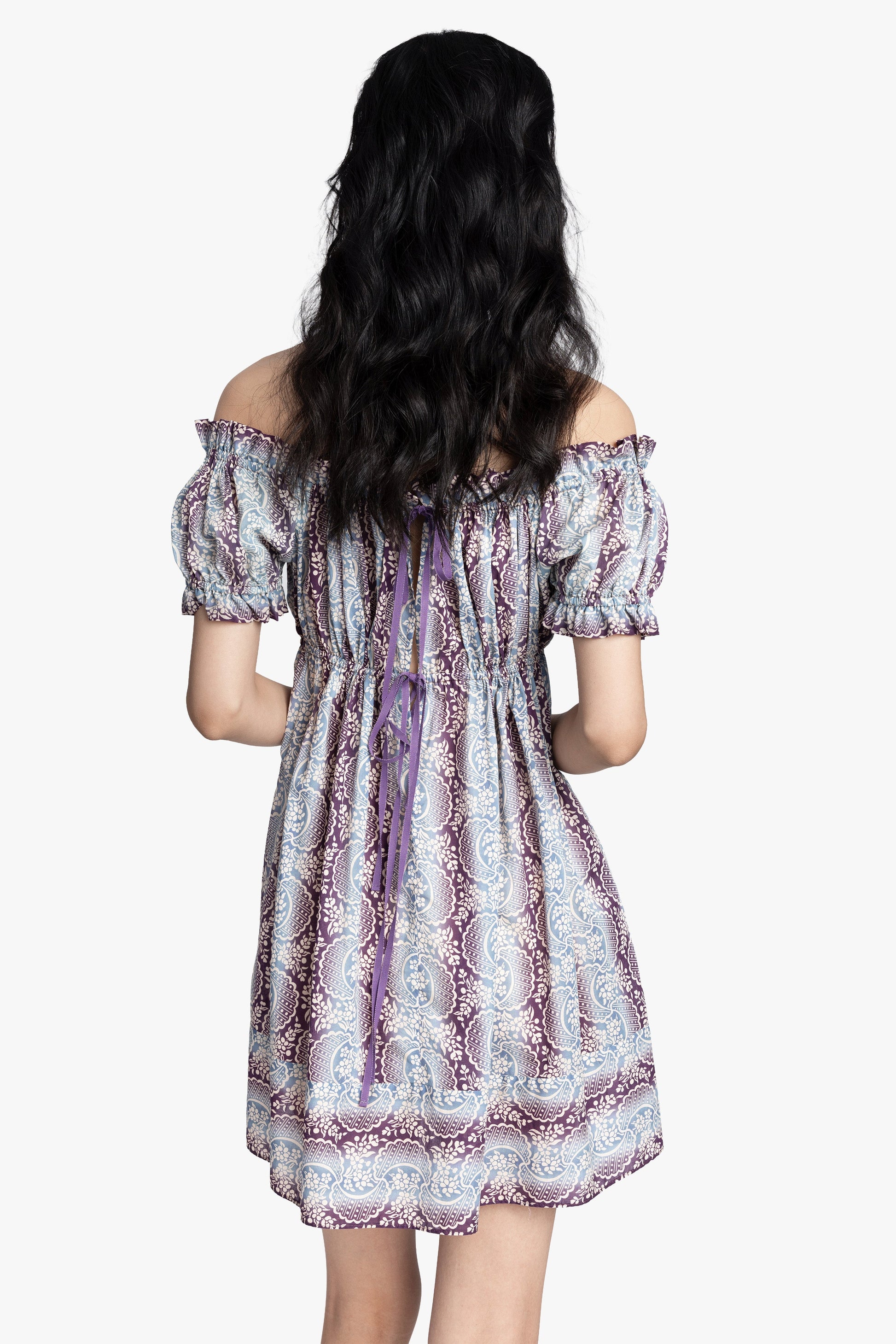 Anna Sui Ombre Ribbons Cotton Dress