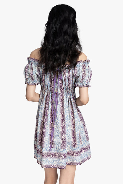 Anna Sui Ombre Ribbons Cotton Dress