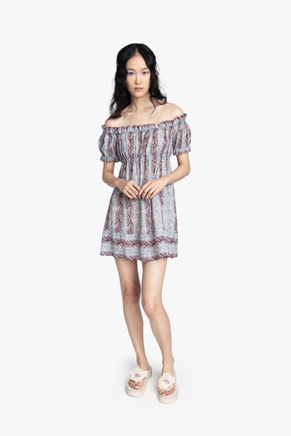 Anna Sui Ombre Ribbons Cotton Dress