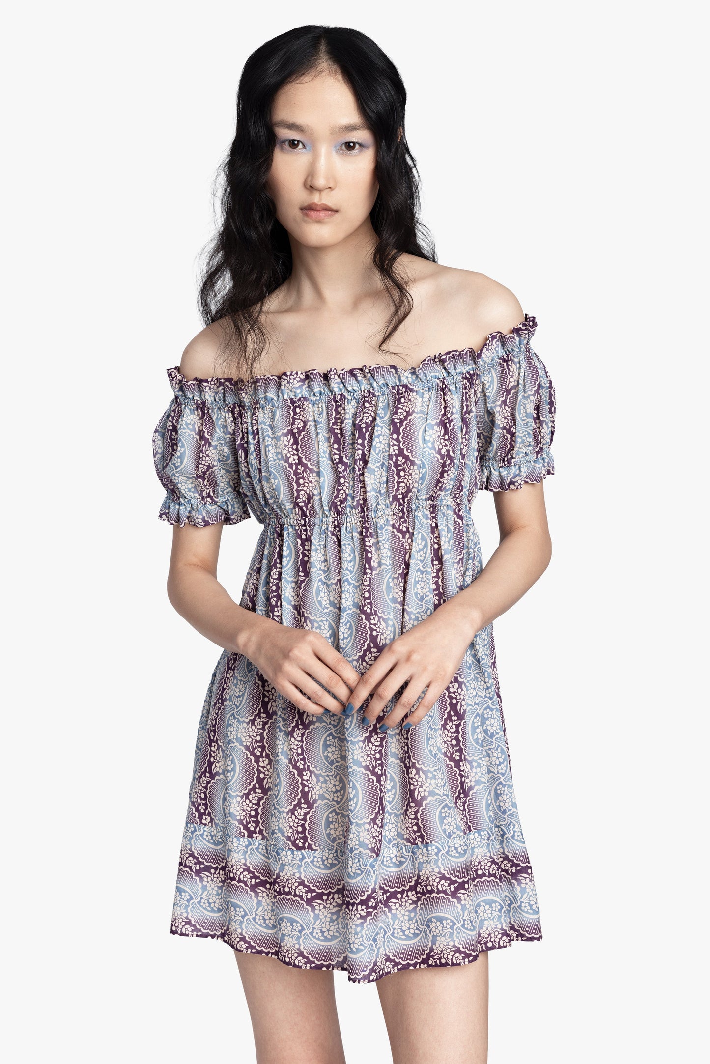 Anna Sui Ombre Ribbons Cotton Dress