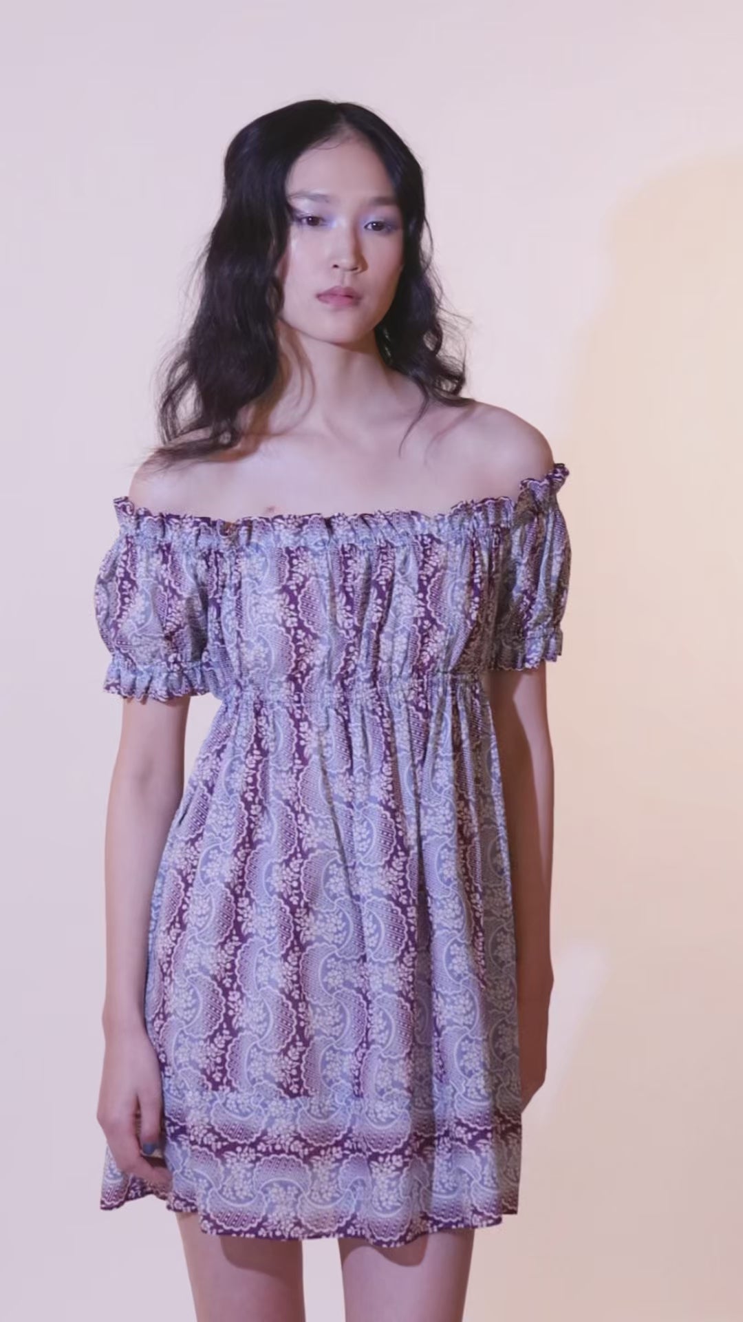 Anna Sui Ombre Ribbons Cotton Dress
