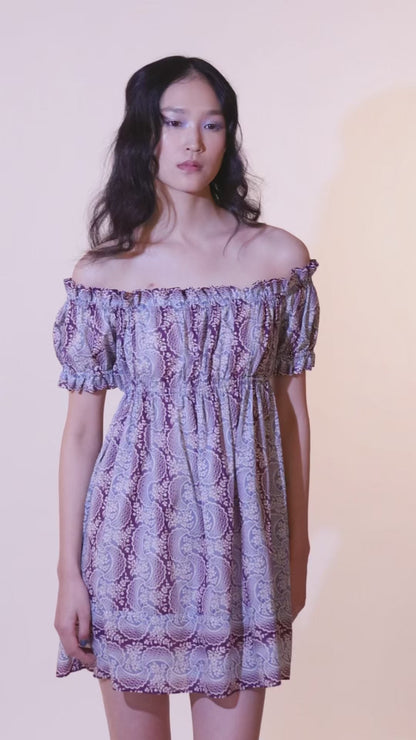 Anna Sui Ombre Ribbons Cotton Dress