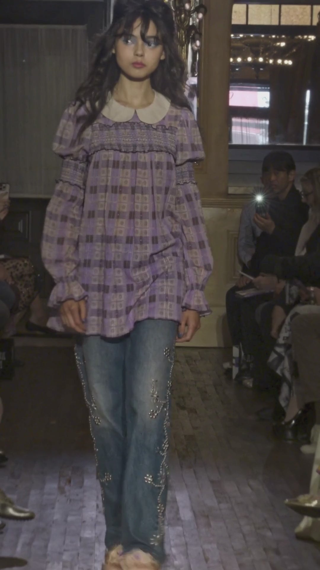 Anna Sui Studded Denim Jeans