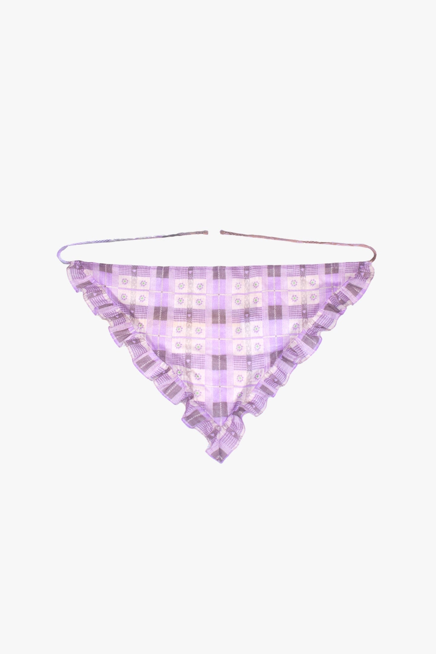 Anna Sui Plaid Blossom Bandana
