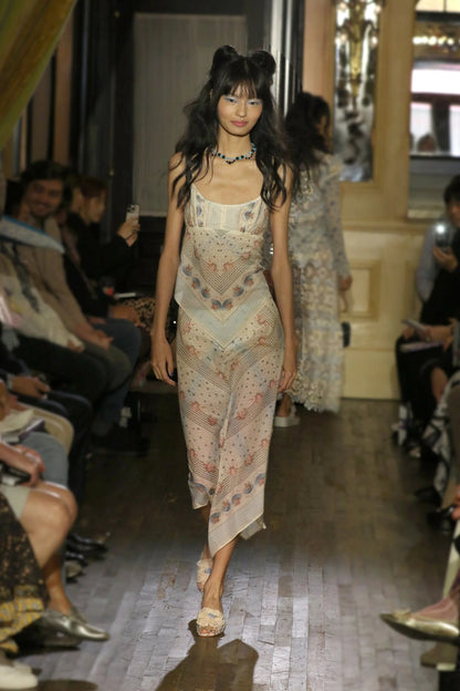 Anna Sui Heritage Scarf Print Apron Top