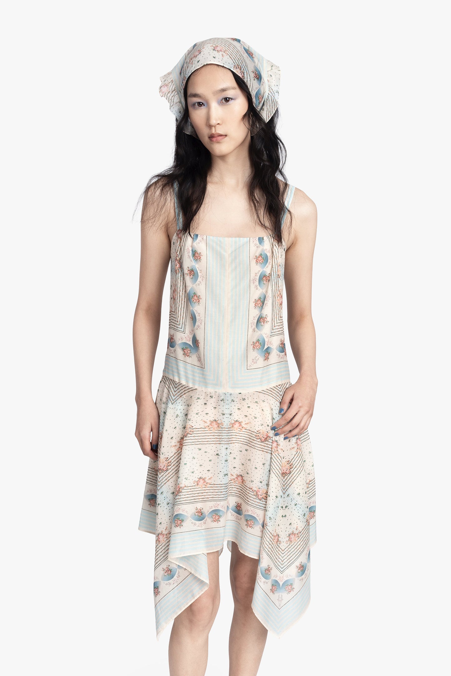 Anna Sui Heritage Scarf Print Dress