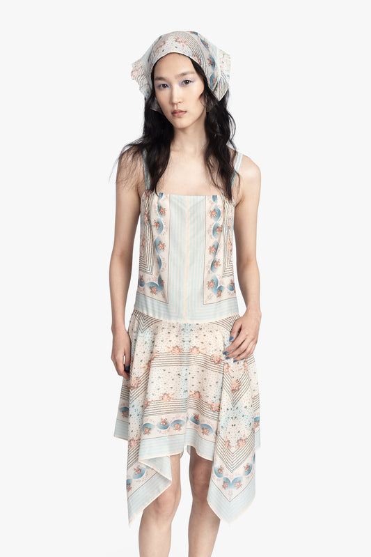 Anna Sui Heritage Scarf Print Dress