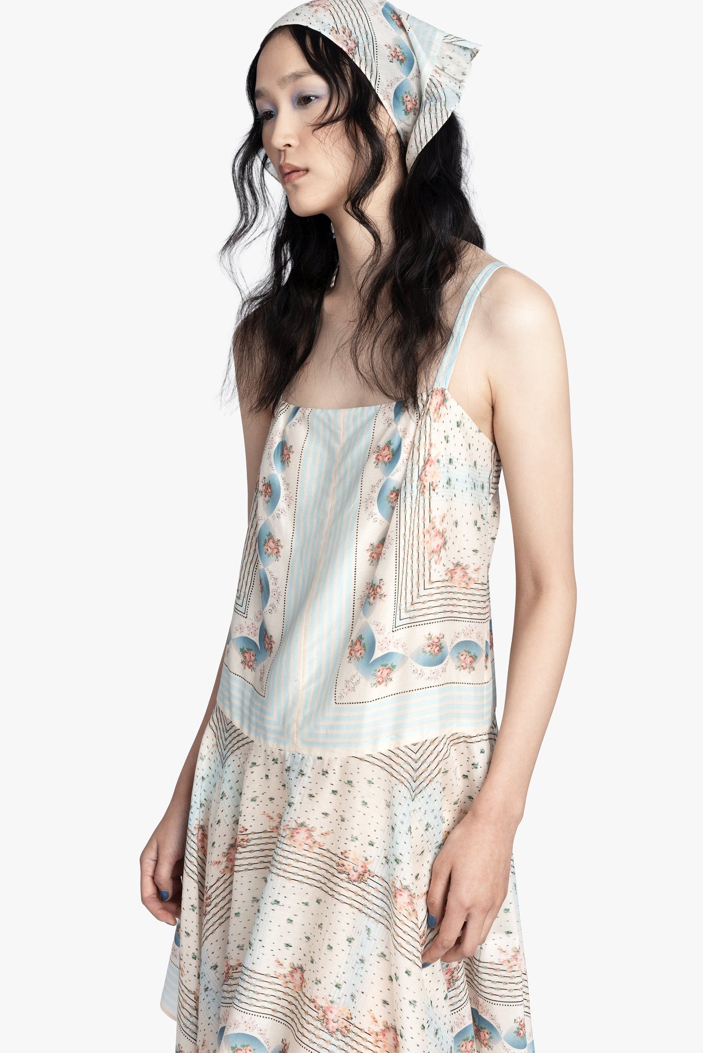 Anna Sui Heritage Scarf Print Dress