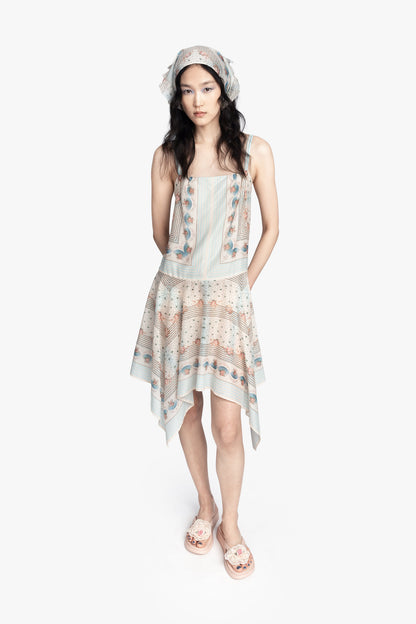 Anna Sui Heritage Scarf Print Dress