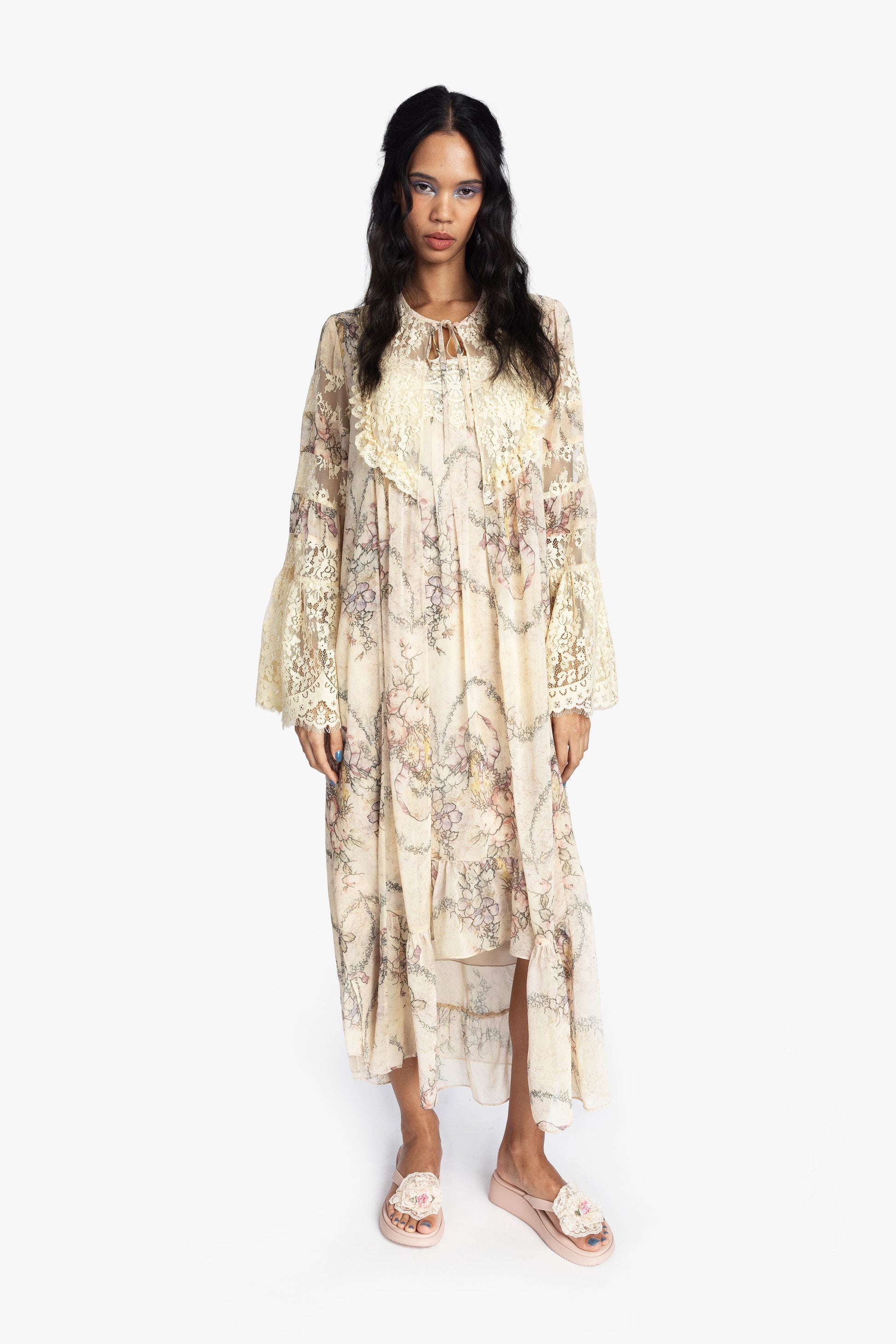 Anna Sui Spirit Bloom Chiffon Peignoir