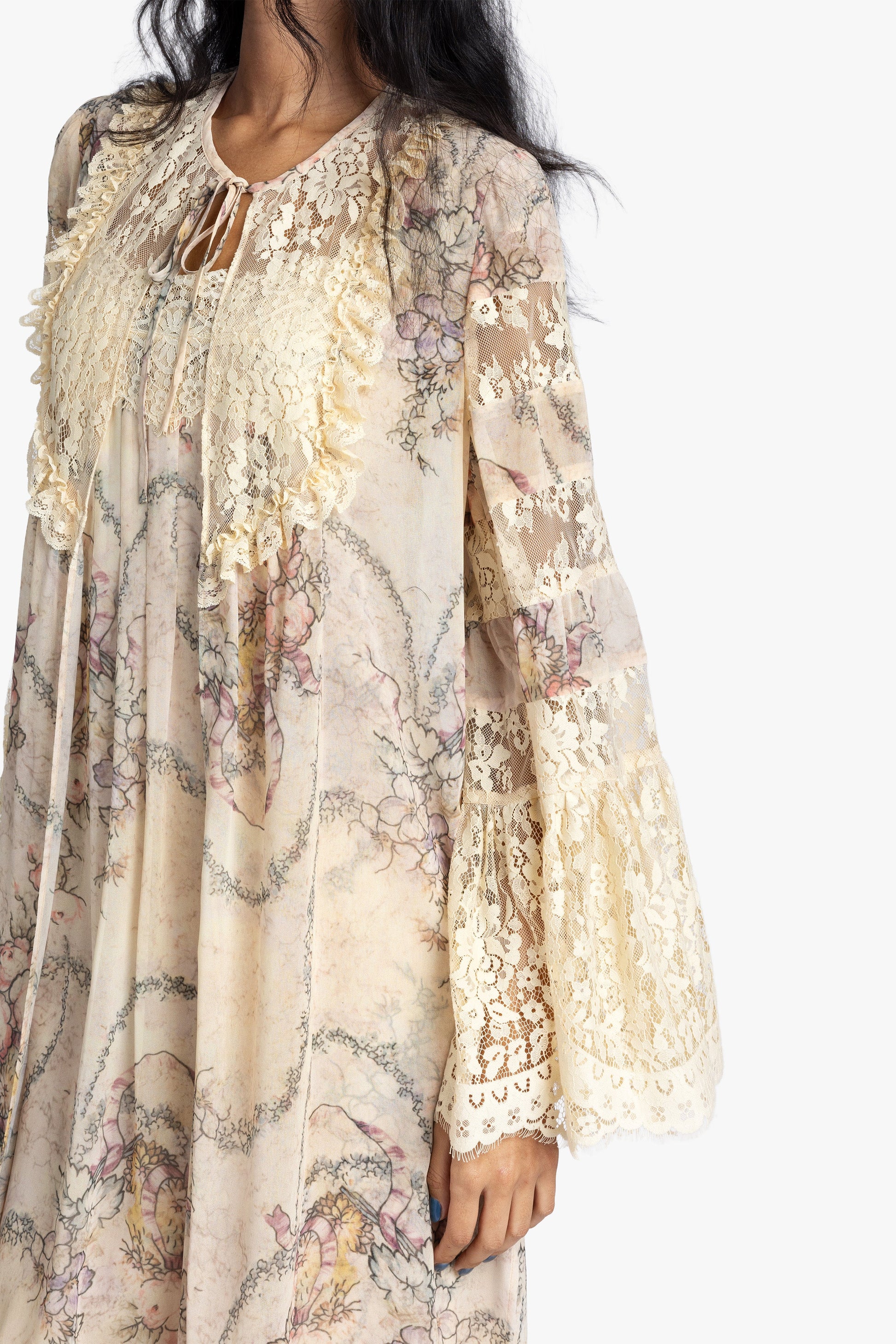 Anna Sui Spirit Bloom Chiffon Peignoir