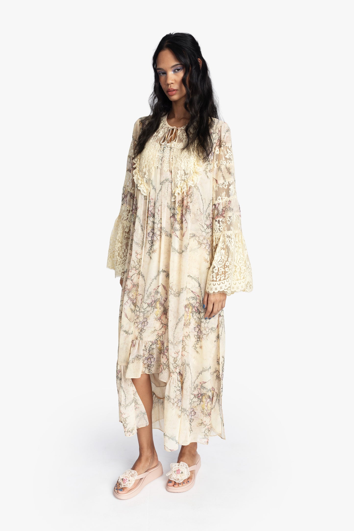 Anna Sui Spirit Bloom Chiffon Peignoir