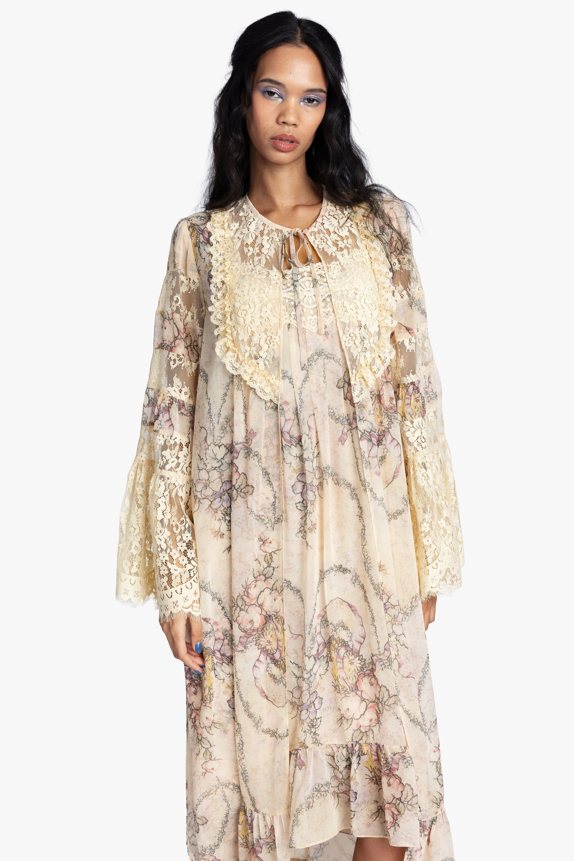 Anna Sui Spirit Bloom Chiffon Peignoir