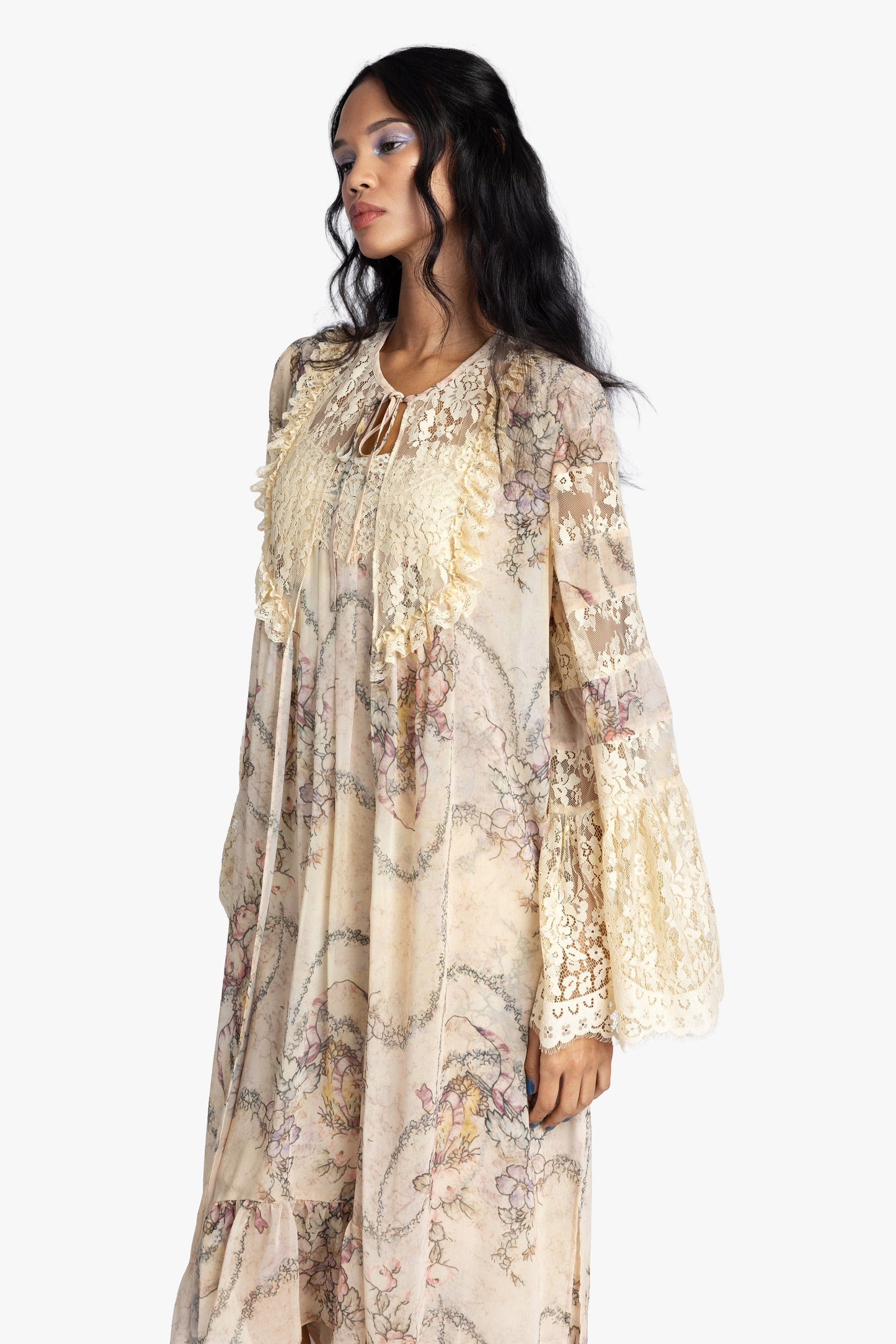 Anna Sui Spirit Bloom Chiffon Peignoir