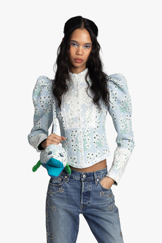 Anna Sui Morning Glory Brocade Victorian Jacket