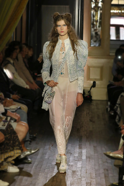 Anna Sui Morning Glory Brocade Victorian Jacket