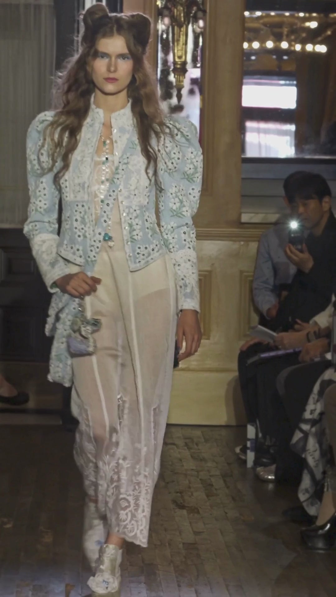 Anna Sui Morning Glory Brocade Victorian Jacket