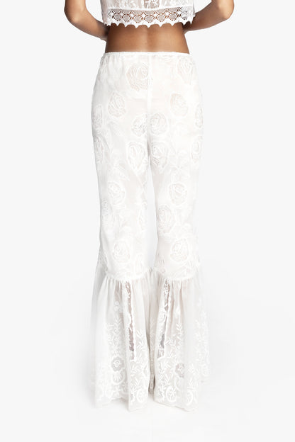 Anna Sui Cottage Rose Lace Pants