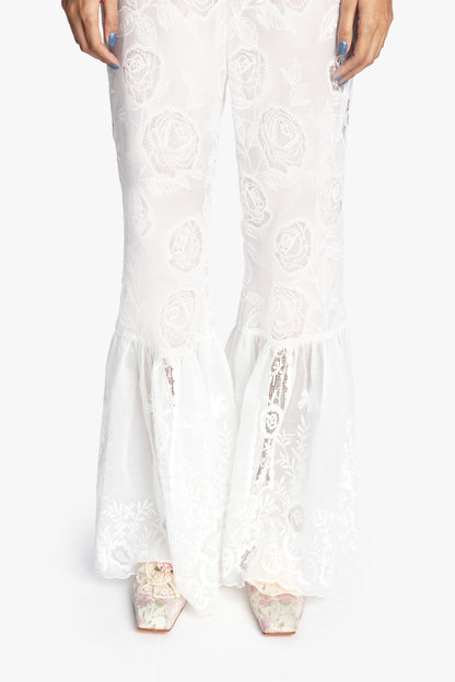 Anna Sui Cottage Rose Lace Pants