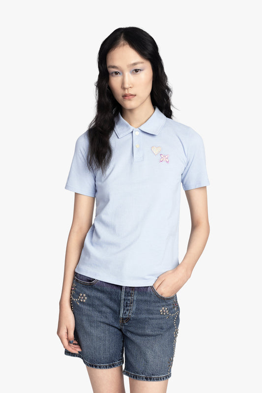 Anna Sui Patch Polo Tee